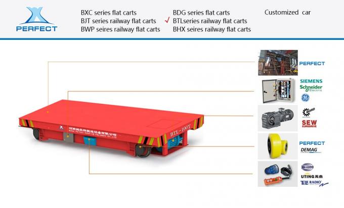Production de véhicule moulu adapté aux besoins du client de traduction de rail à plat électrique de chariot de batterie